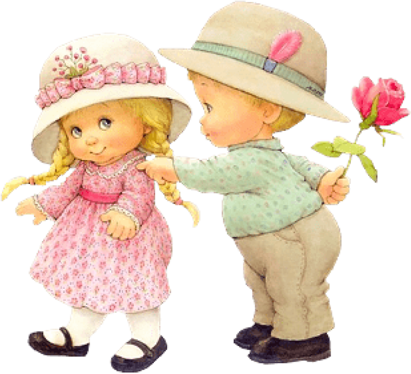 Free Png Download Cute Little Girl And Little Boy Clipart - Ruth Morehead (851x807), Png Download