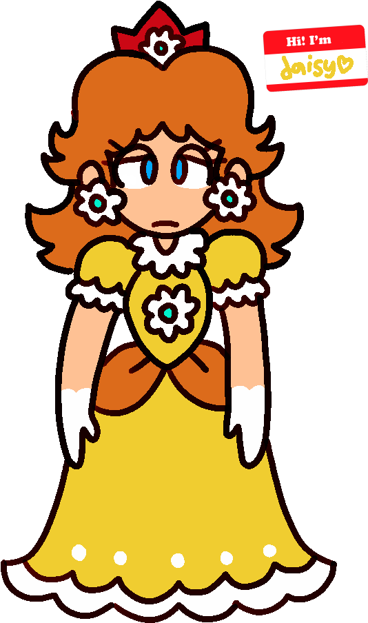 Super Mario Run, Win, Princess Daisy, Super Smash Bros, - Sad Princess Daisy (582x965), Png Download