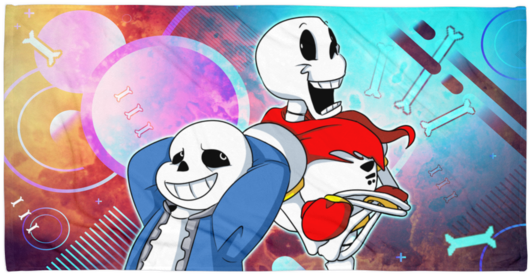 Sans & Papyrus - Cartoon (600x600), Png Download
