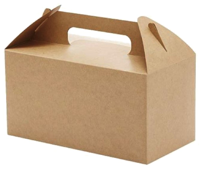 Cardboard Carton Png Image Background - Box With Carry Handle (827x827), Png Download