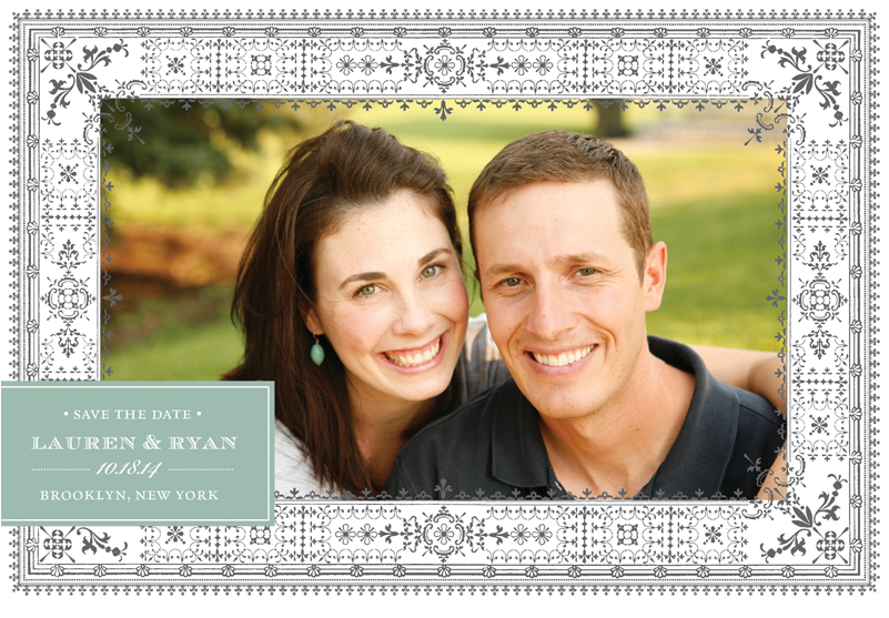 Filigree Border Save The Date - Picture Frame (800x800), Png Download