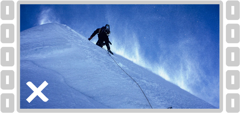 1st Vertical Film Festival Cross - Snow (1000x467), Png Download