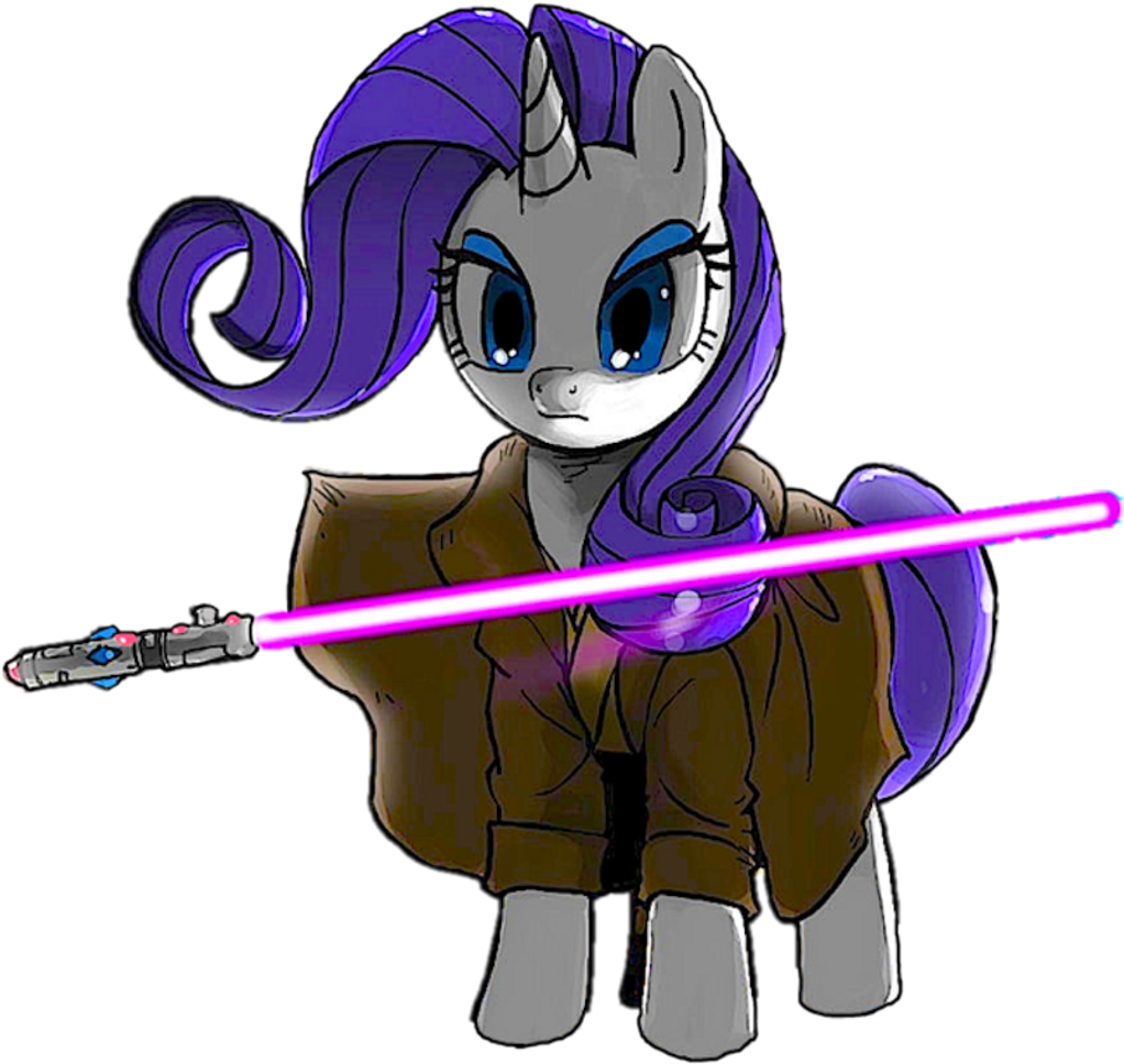 My Little Pony Jedi (1024x977), Png Download