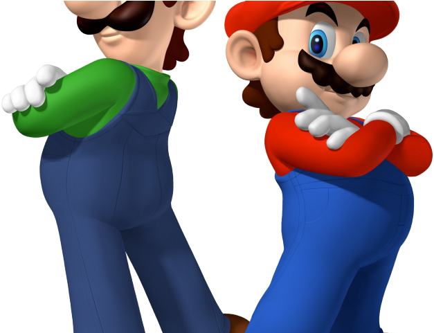Mario Bros Clipart Mario Block - Luigi And Mario (640x480), Png Download