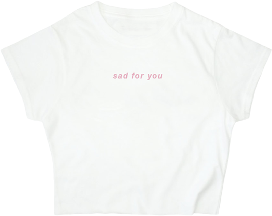 Sad For You Crop Top - Polo Shirt Baby (600x600), Png Download