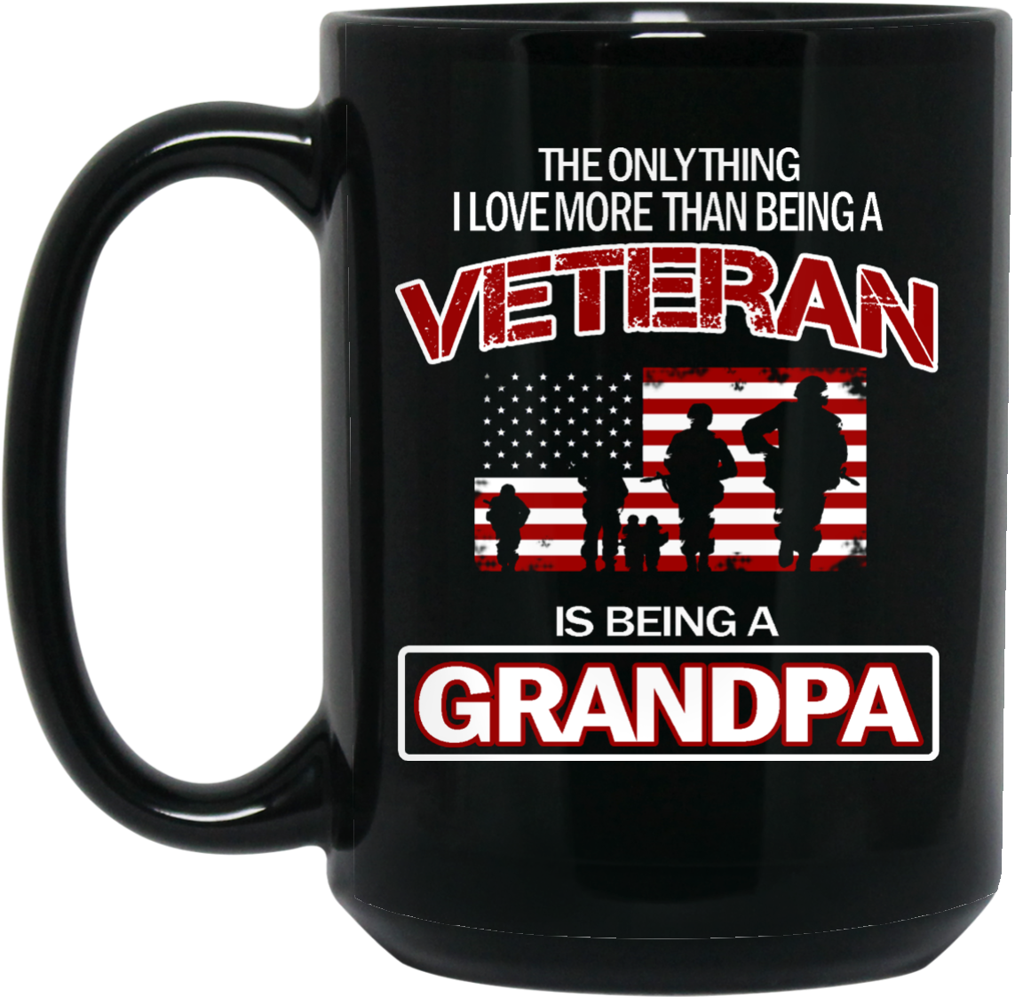 Proud Veteran Grandpa Mugs & Accessories - Mug (1155x1155), Png Download