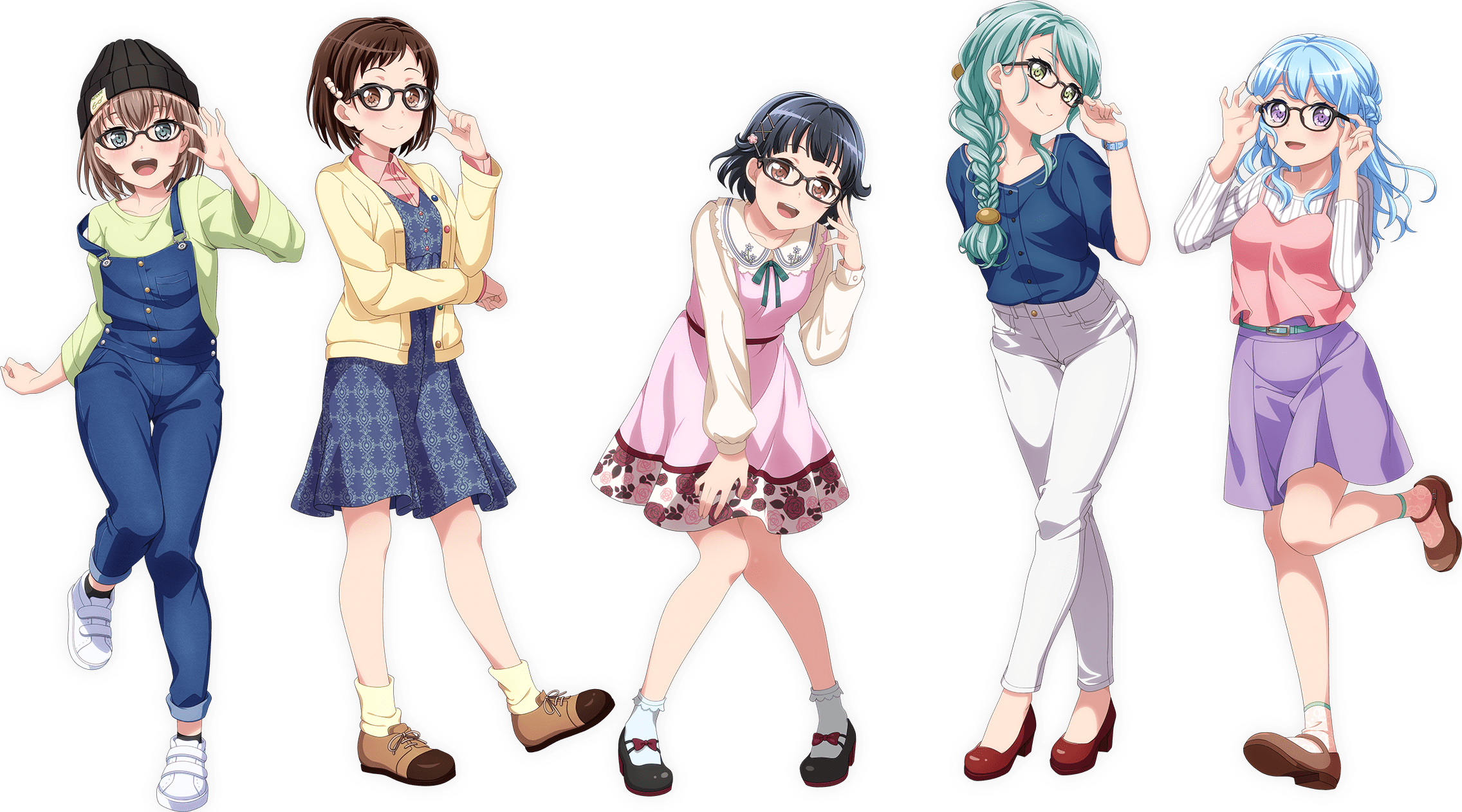Merchandisej Ns×gbp Band-themed Glasses Collaboration - バンドリ Jins (2272x1262), Png Download