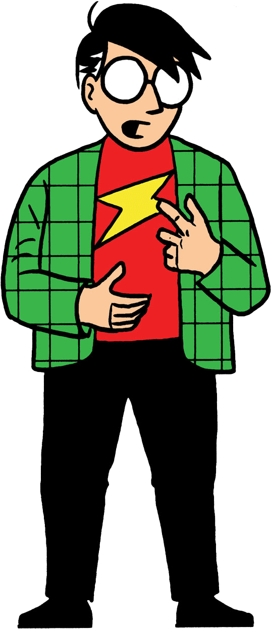 He Wrote A Book Titled, Understanding Comics, In Which - Scott Mccloud Png (570x1265), Png Download