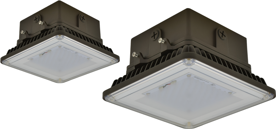 C-lume Led Architectural Canopy Lighting Fixture - Square Lighting Canopy (1012x510), Png Download