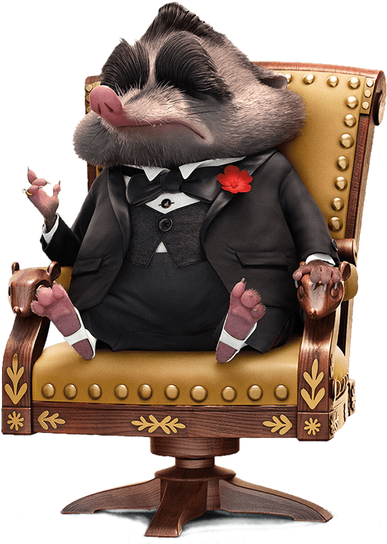 Download - Mr Big Zootopia (709x801), Png Download