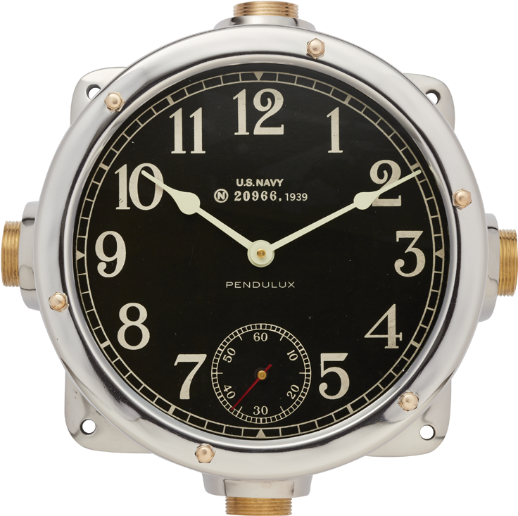 Navy Aluminum Master Clock - Claude Bernard Watch Women (1000x1000), Png Download