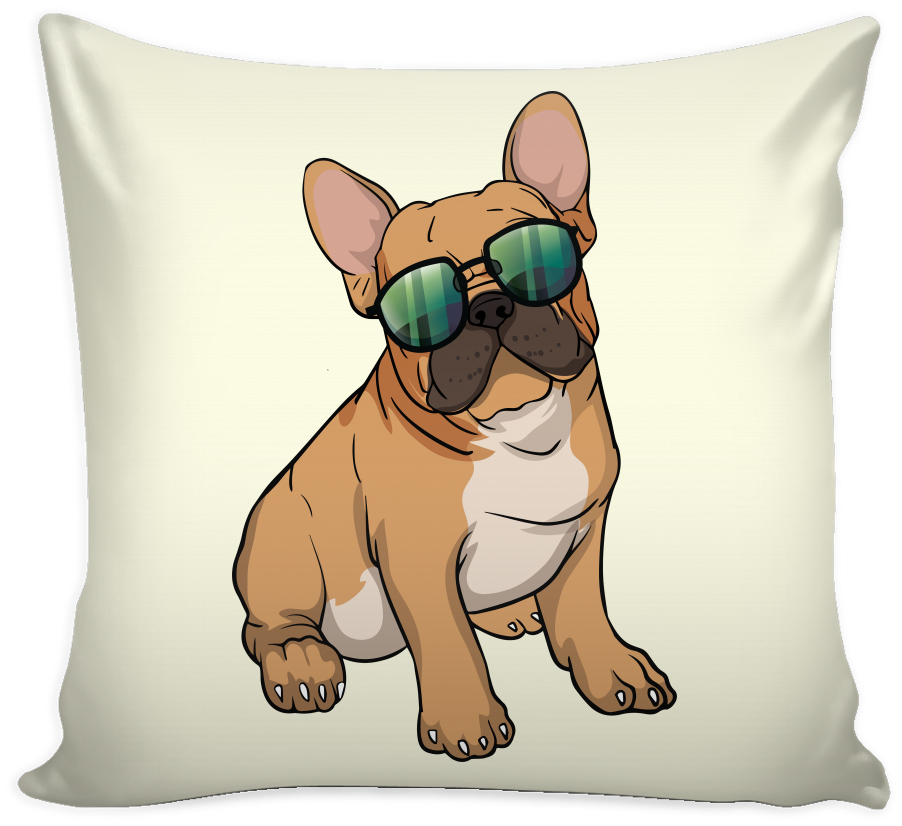 French Bulldog Pillow Covers, Cute Gift For Cute Dog - Let That Shit Go Pillow (1024x1024), Png Download