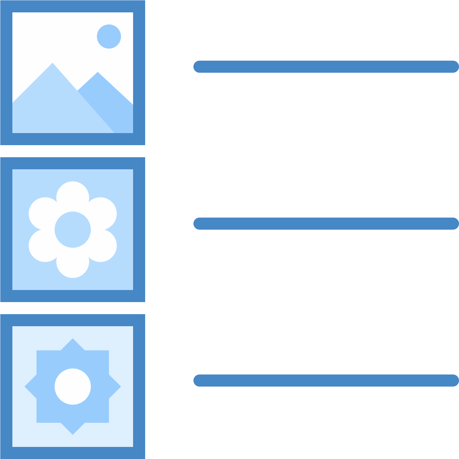The Content Icon Is Represented With Squares That Have (1600x1600), Png Download