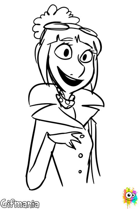 Lucy Wilde, The Secret Agent, Ready To Color - Lucy Mi Villano Favorito Para Colorear (480x720), Png Download