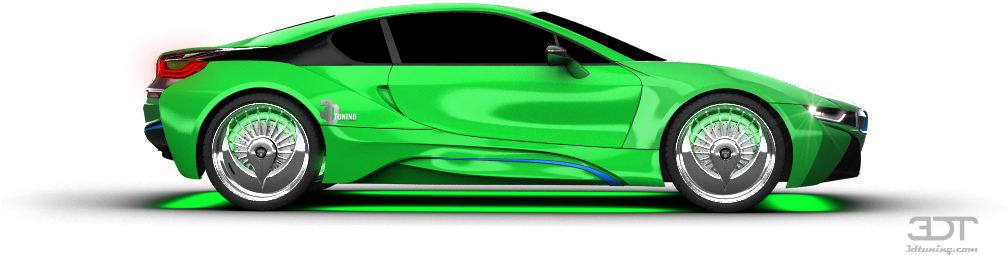 Bmw I8 Series Coupe 2014 Tuning - Supercar (1004x373), Png Download