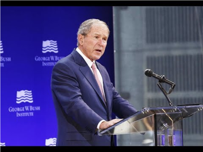 Bush Attacks Trump - Public Speaking (896x504), Png Download