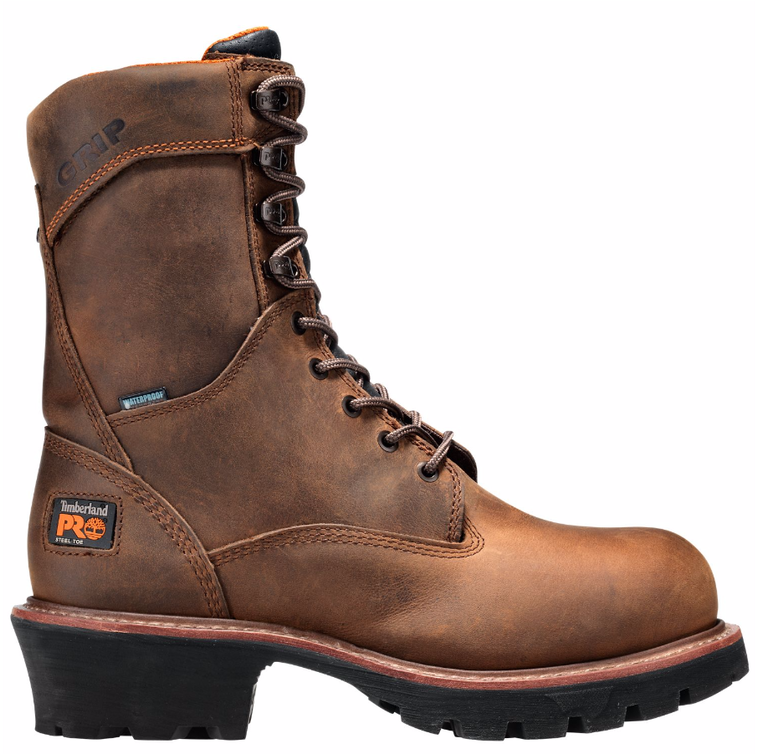 Timberland Rip Saw 9″ Brown Waterproof Steel Toe Logger - The Timberland Company (1280x753), Png Download