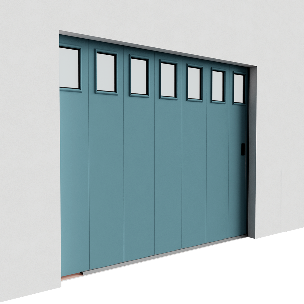 Smooth Verane One Groove And Cassette Porthole Side - Garage Door (1000x1000), Png Download