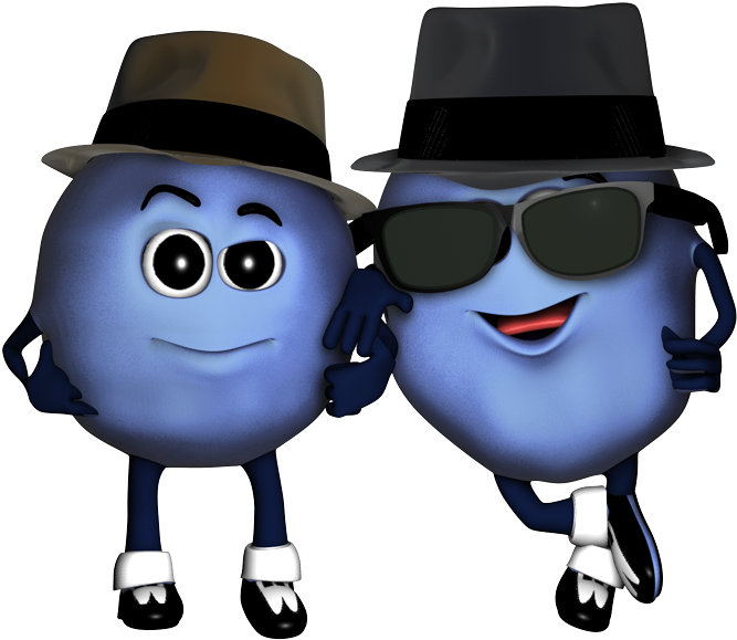 Blueberries Cartoon (774x669), Png Download