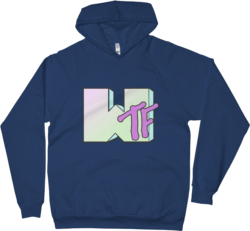 Navy / 2xl Wtf - Sweatshirt (1000x1000), Png Download