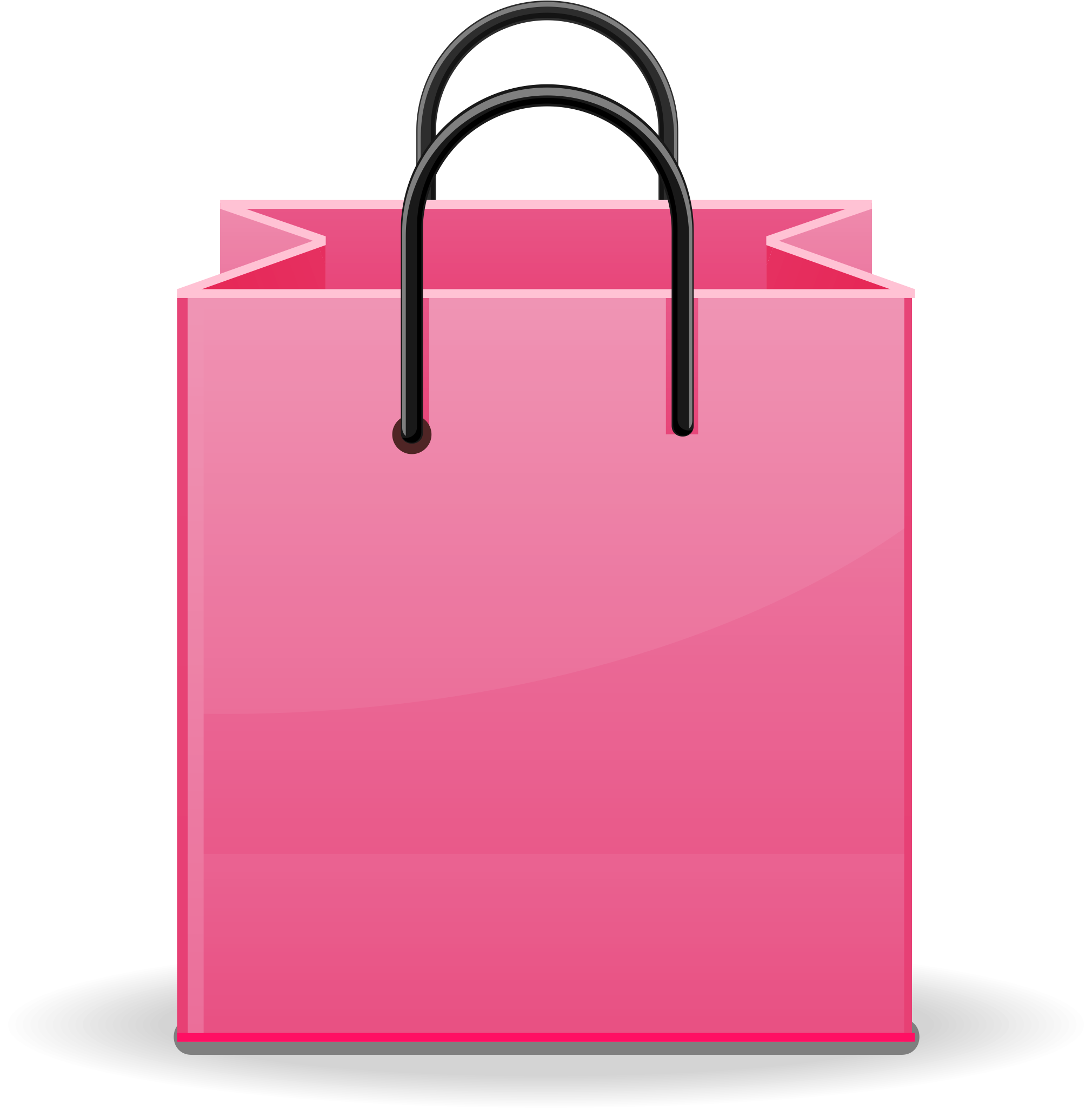 Reusable Shopping Transprent Png Free Download Pink - Pink Gift Bag Png (2020x2052), Png Download