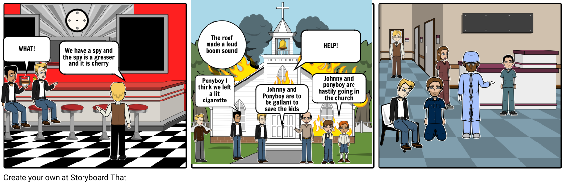 Outsiders - Cartoon (1164x385), Png Download