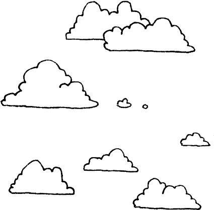 Cloud Nine - Drawing (788x763), Png Download