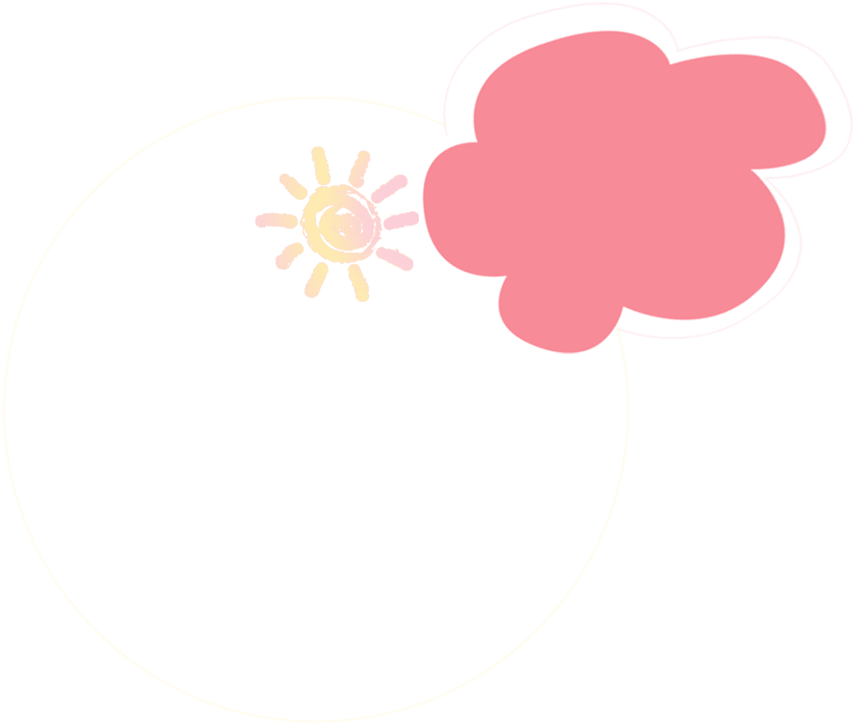 Pink Cartoon Sun Decoration Pattern - Cloud Cartoon Pink Transparent (1713x1564), Png Download