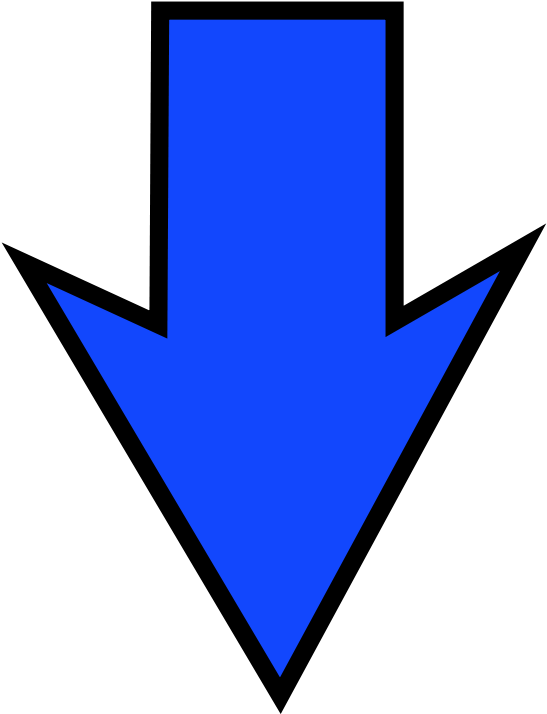 Royalty Free At Getdrawings Com Free For Personal Use - Blue Arrow Down Png (586x800), Png Download