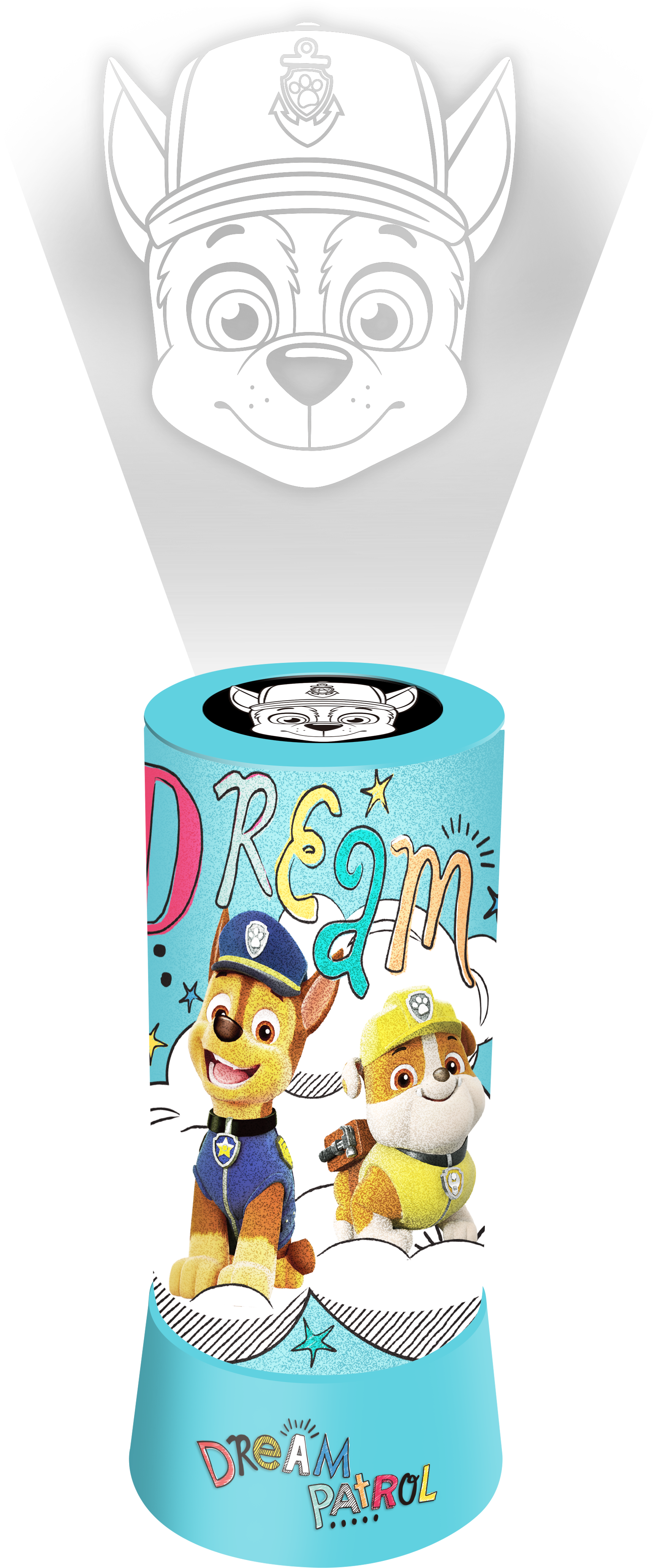 Paw Patrol Night Light And Projector - Cartoon (2802x4255), Png Download