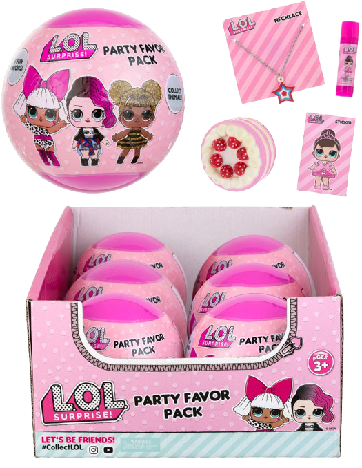 L - O - L - Surprise Party Favor Ball - Box (576x720), Png Download