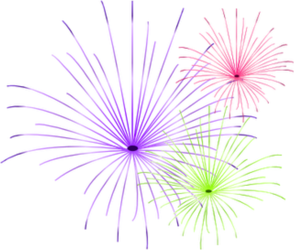 Firework Png Images - Fireworks White Background (1021x871), Png Download