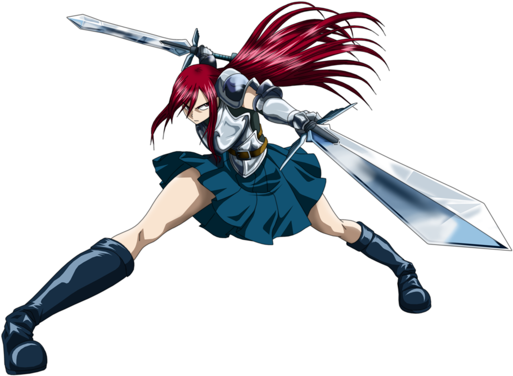 Download Fairy Tail S2 Anime Sword Fighter Girl Full Size Png Image Pngkit