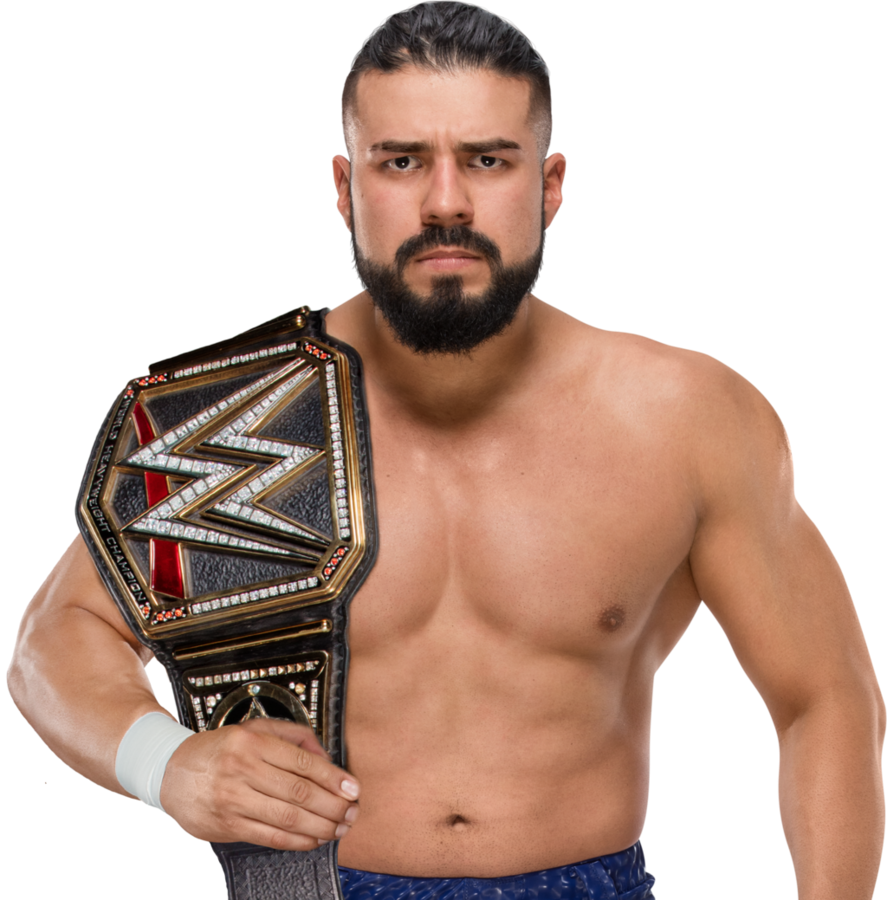 Andrade Cien Almas Wwe Champion (887x900), Png Download