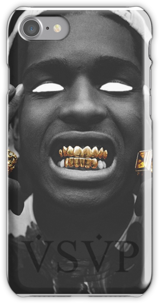Asap Rocky Iphone 7 Snap Case - Asap Rocky Black And Gold (750x1000), Png Download