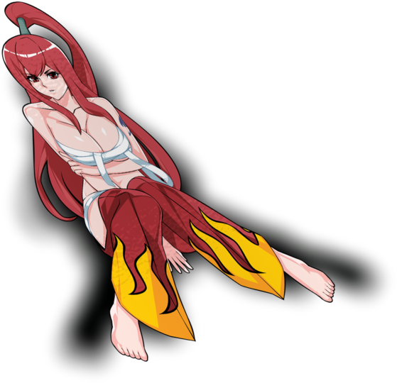 Erza Scarlet Waifu Sticker - Illustration (1280x1280), Png Download