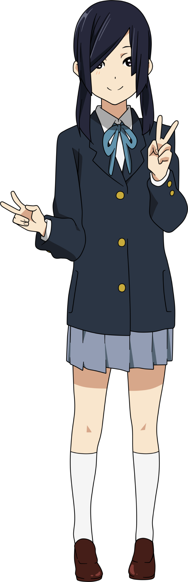 Akane Satō - K On Akane Sato (649x2000), Png Download