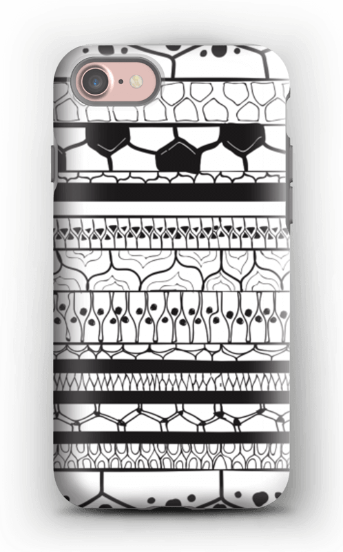 Black Stripes Case Iphone 7 Tough - Mobile Phone Case (498x800), Png Download
