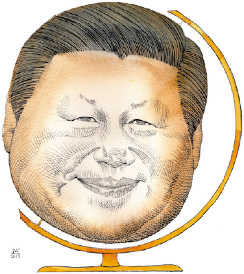 While At The Same Time, Xi Jinping, China's Powerful - Xi Jinping Sketch (750x690), Png Download