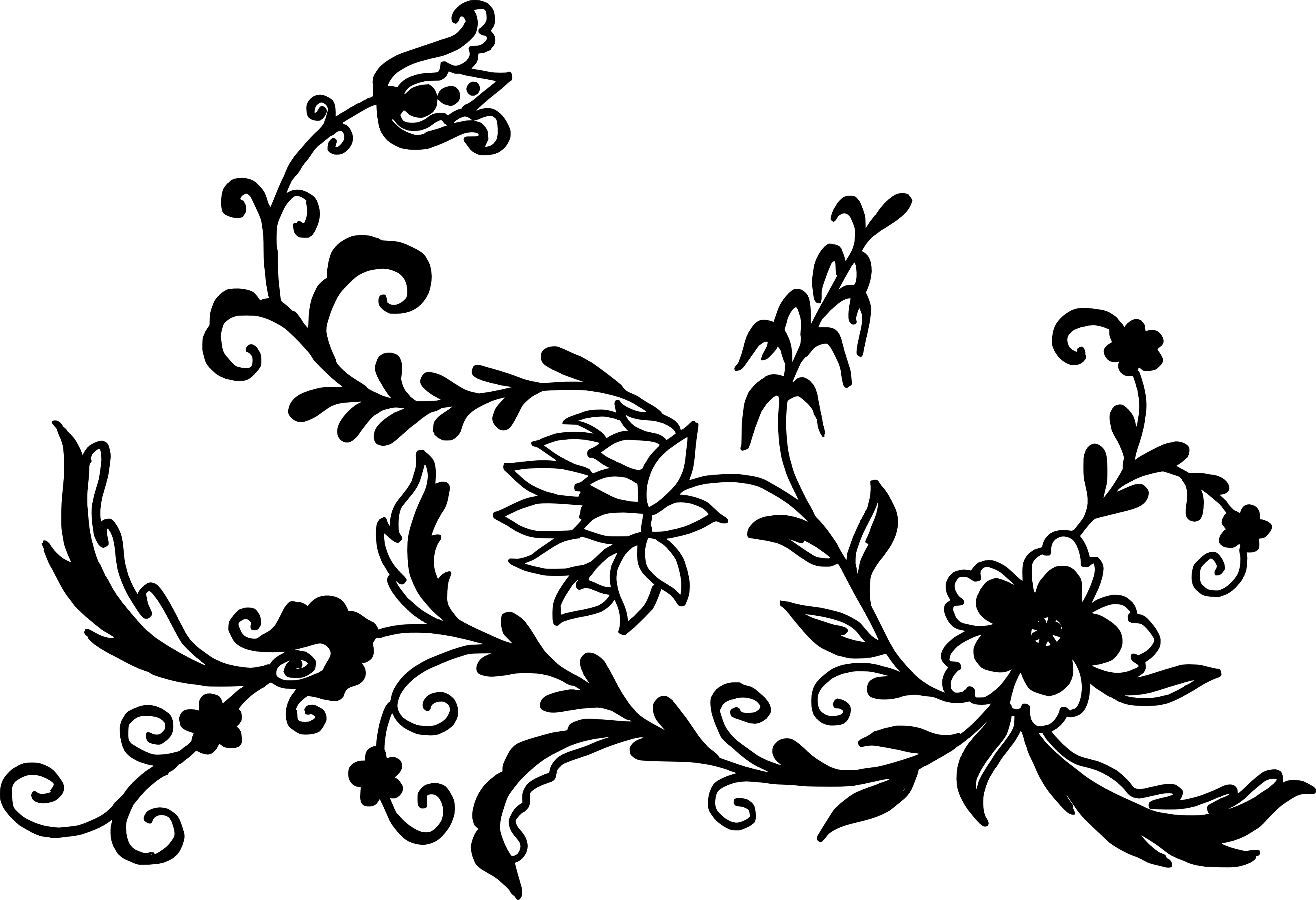 Free Download - Ornament Format Png (3237x2213), Png Download