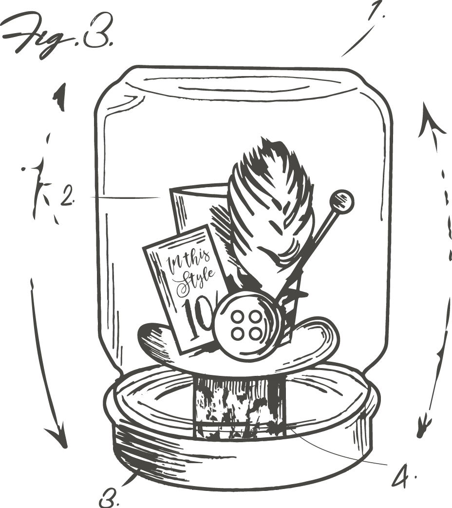 Mad Hatter Inspired Wonderland Jar - Cartoon (928x1042), Png Download