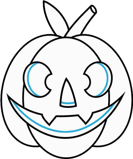 How To Draw Jack O Lantern - Jack-o'-lantern (680x694), Png Download