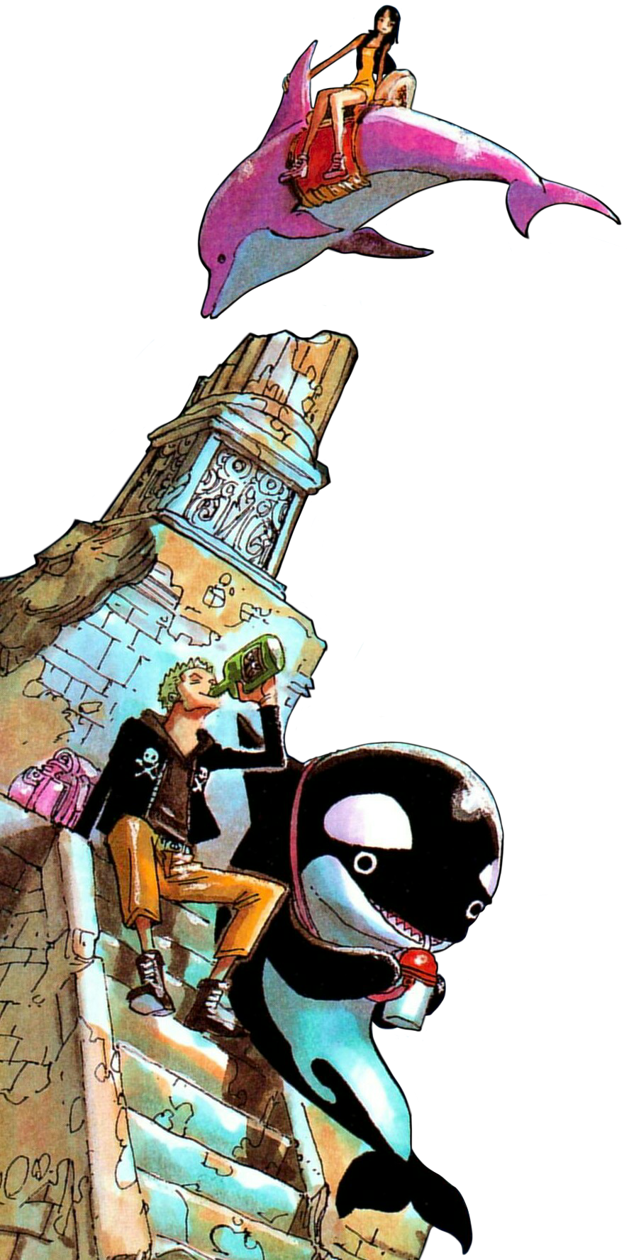 Download Zoro Robin From Chapter 471 Color Spread One Piece Full Size Png Image Pngkit