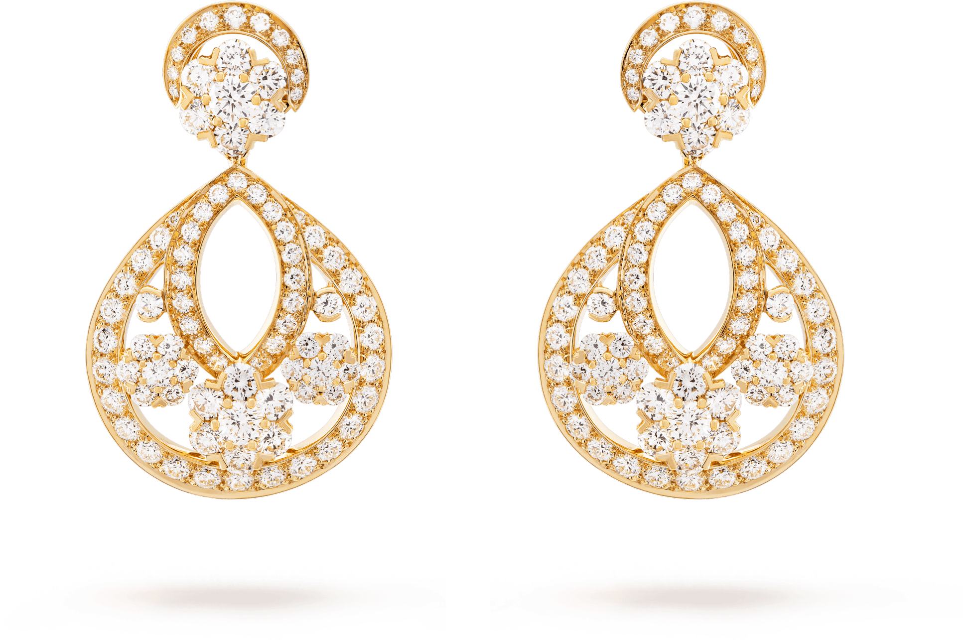 Snowflake Earrings, - Front View - Vcaro3rs00 - Van - Priyanka Chopra's Gift From Mother In Law (2000x2000), Png Download