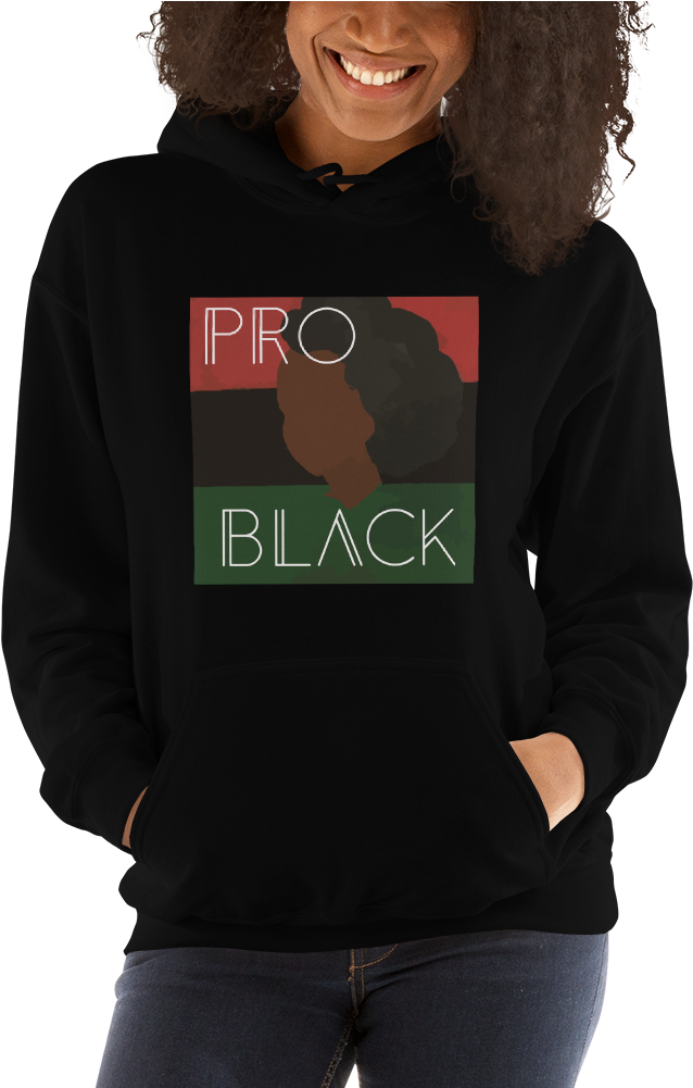 Pro Black Mockup Front Womens 2 Black (1000x1000), Png Download