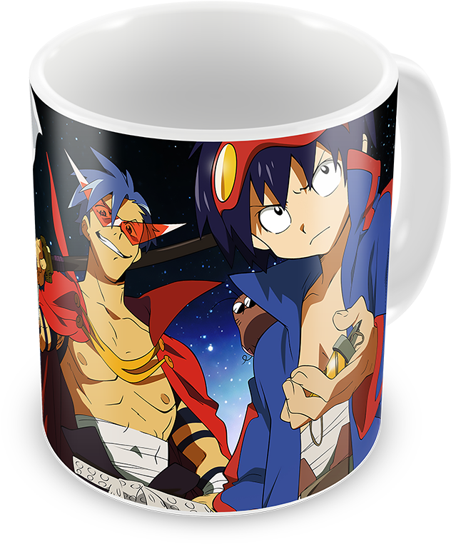 Кружка Гуррен-лаганн/tengen Toppa Gurren Lagann - Tengen Toppa Gurren Lagann (1000x825), Png Download