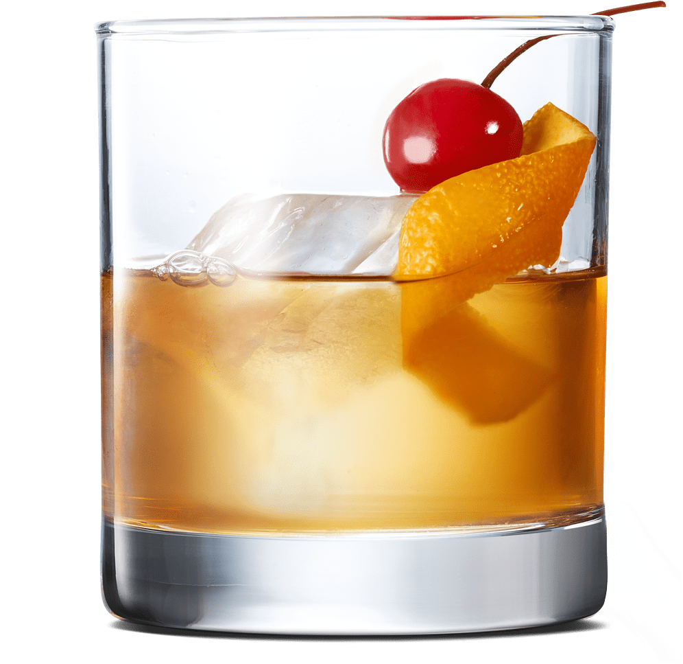 C Old Fashioned Side-c - Classic Cocktail (1600x968), Png Download