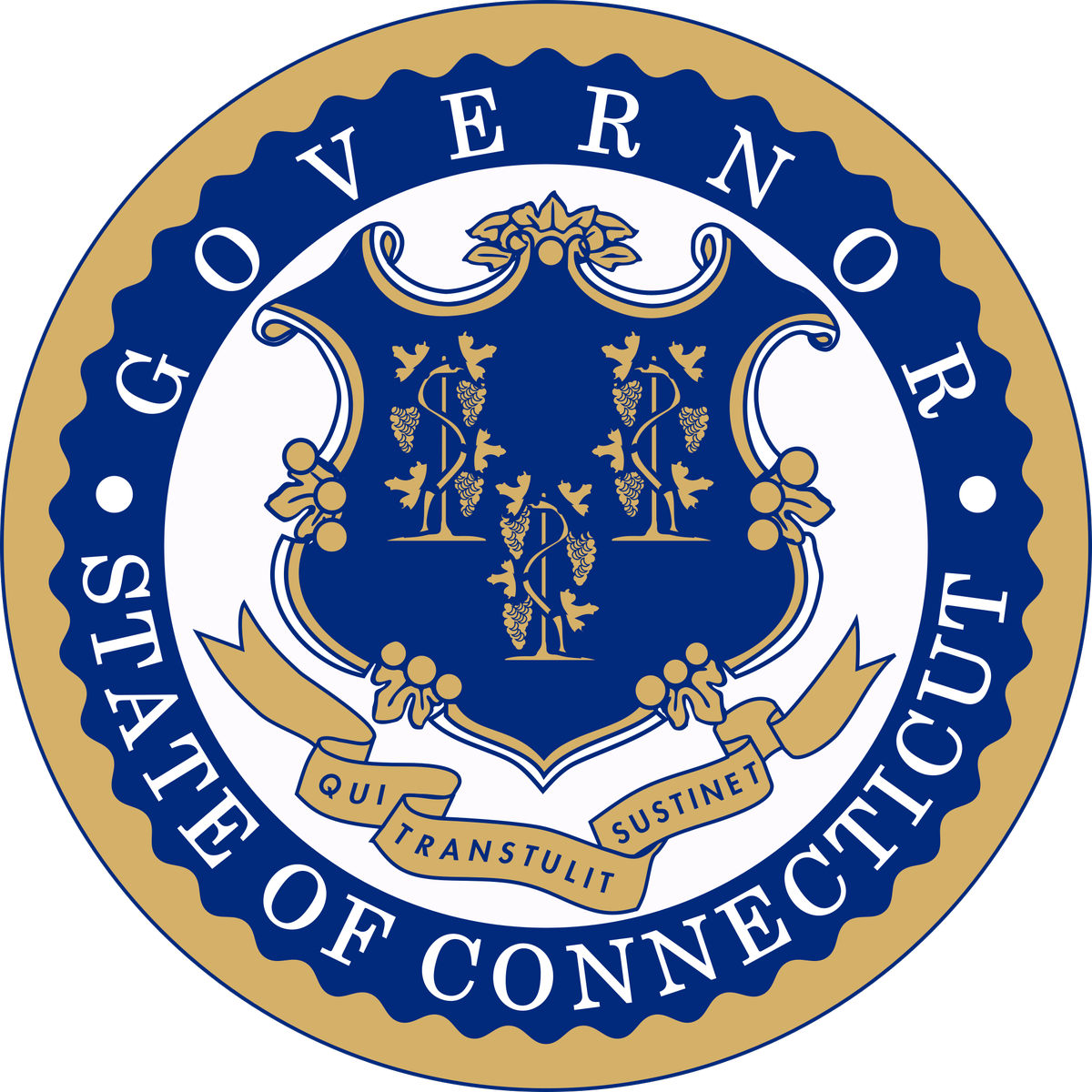 Daryl Dixon On Twitter - Seal Of The Governor Of Connecticut (1200x1200), Png Download