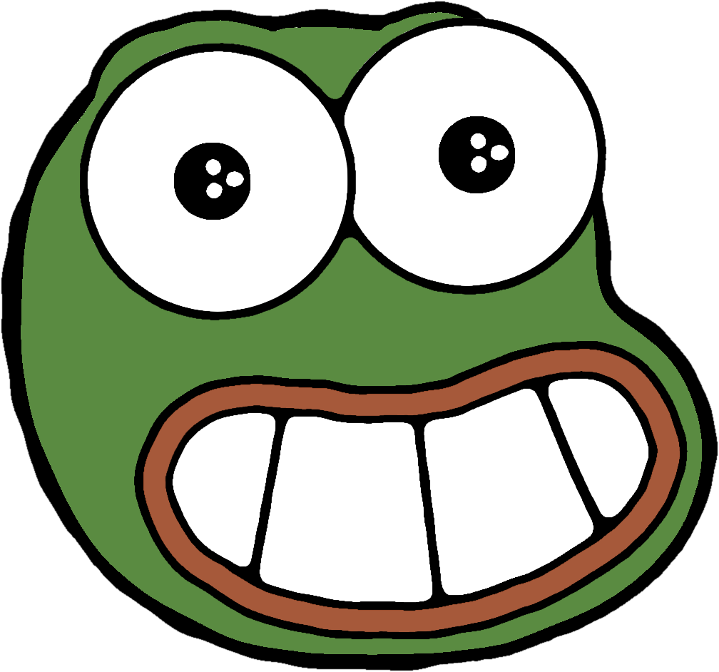 Green Smile - Cartoon (1280x1182), Png Download