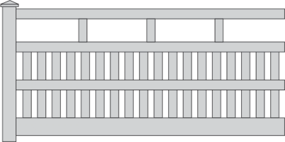 Rosella Picket Fence - Fence (1000x1000), Png Download